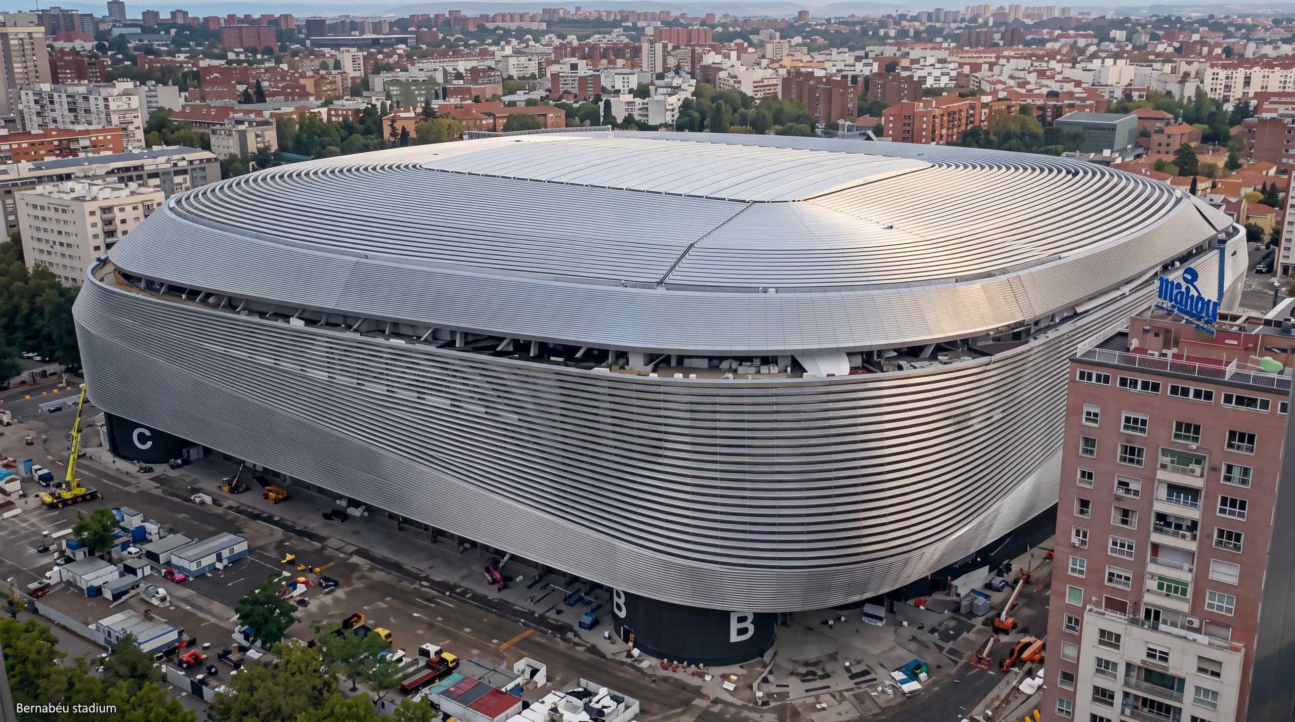 The legendary Bernabéu stadium